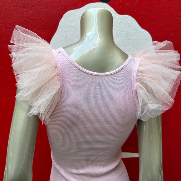 BLONDIE inspired 80s singer distressed rocking ribbed graffiti soft tank top S - Picture 8 of 17